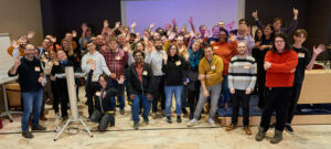 CHAOSScon EU 2023 attendees acting silly