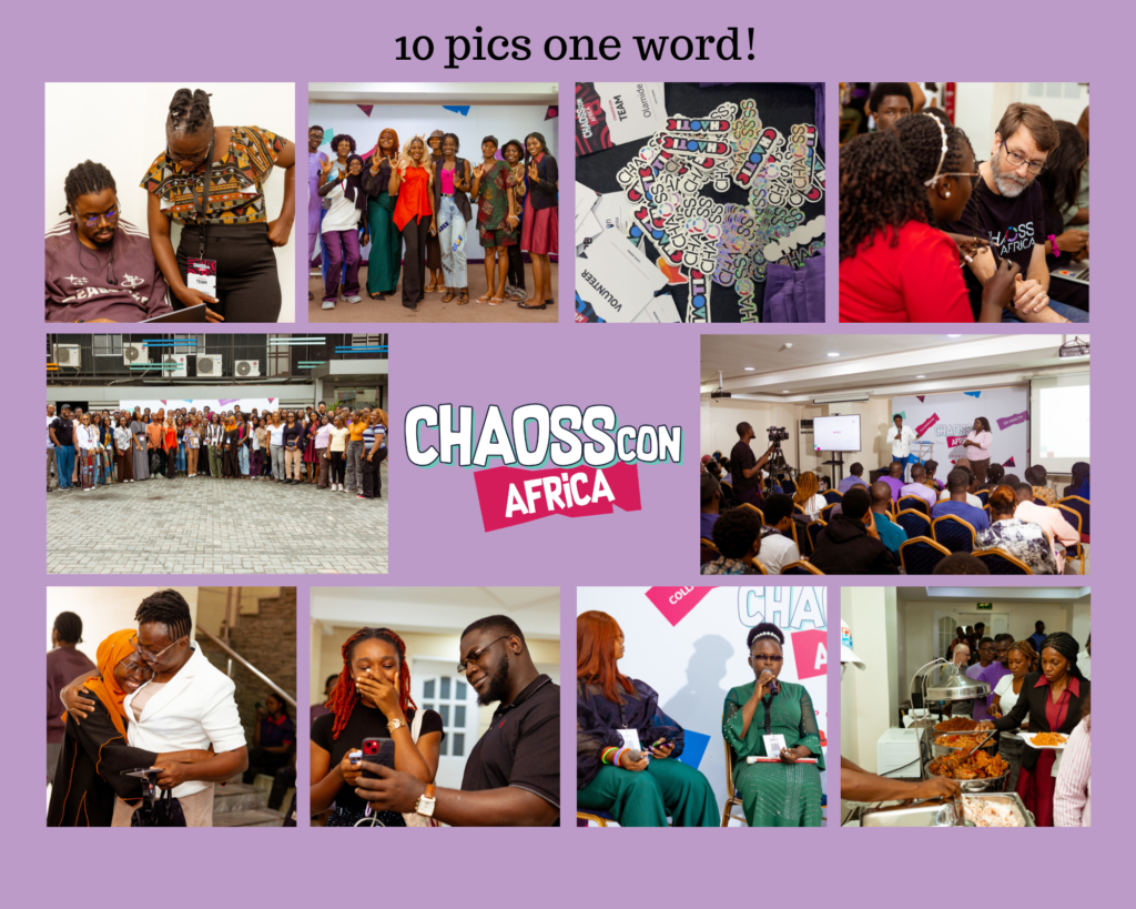 10 pictures showing moments shared at CHAOSScon Africa 2025.